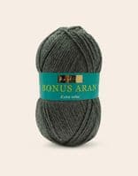 Sirdar Hayfield BONUS ARAN Knitting Wool Yarn 100g - 790 Dark Grey Mix